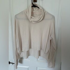 Beige Cowl Neck Sweater
